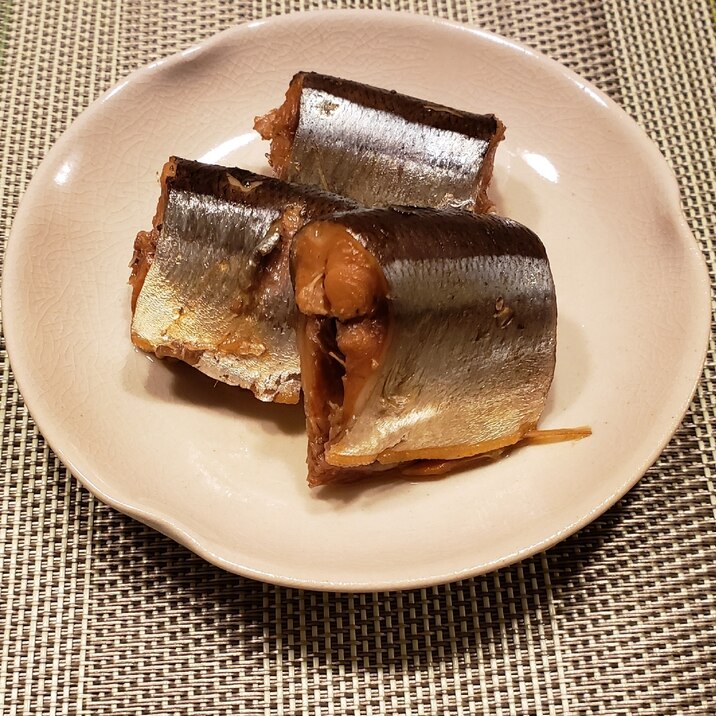 圧力鍋で骨まで食べられる さんまのしょうが煮